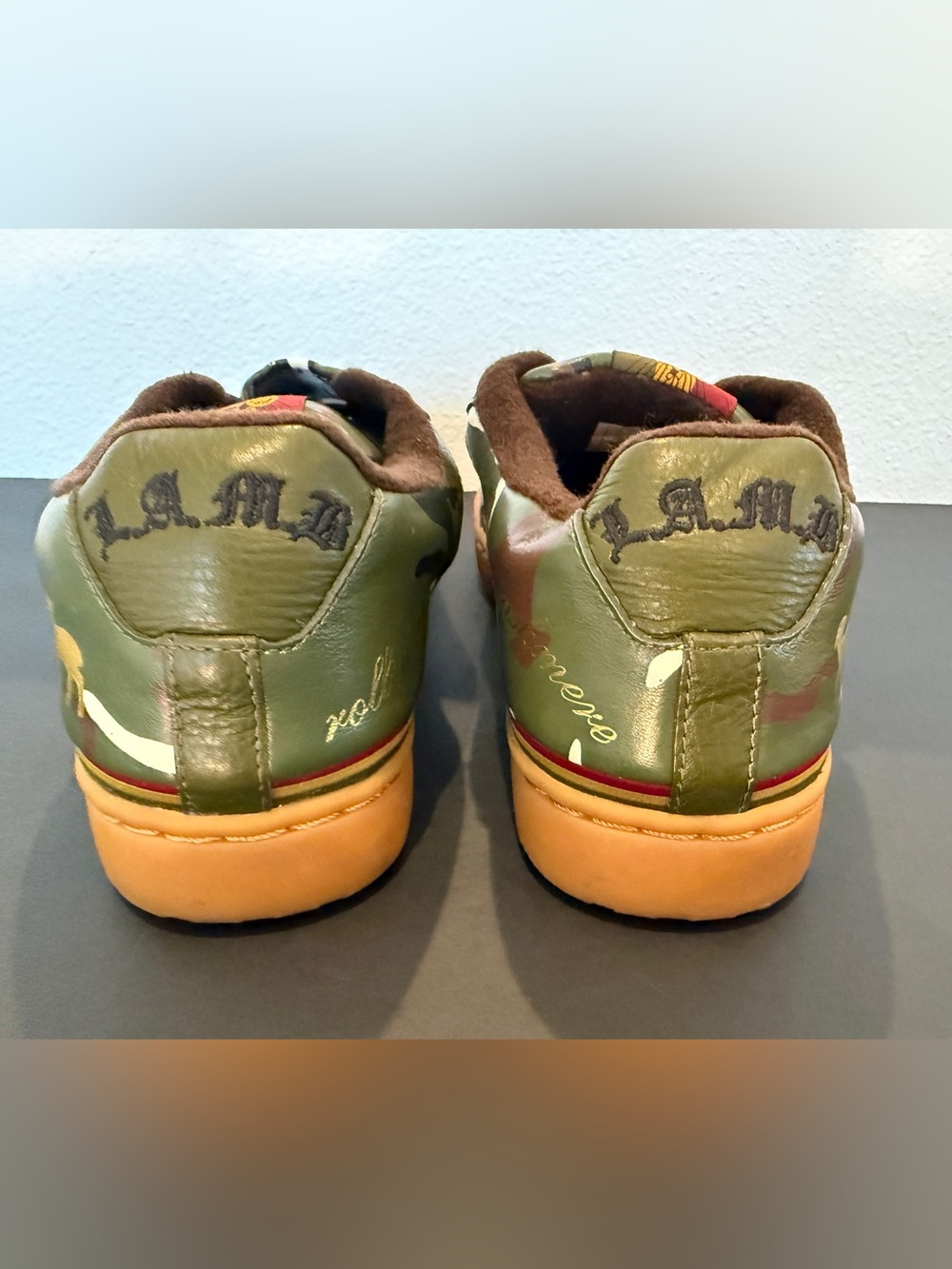 L.A.M.B. Gwen Stefani Royal Elastics Camo Sneakers Women’s 11 / Approx Men’s 9.5 - Picture 6 of 10